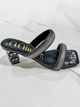Sandalias de tacón alto con diamantes de imitación
